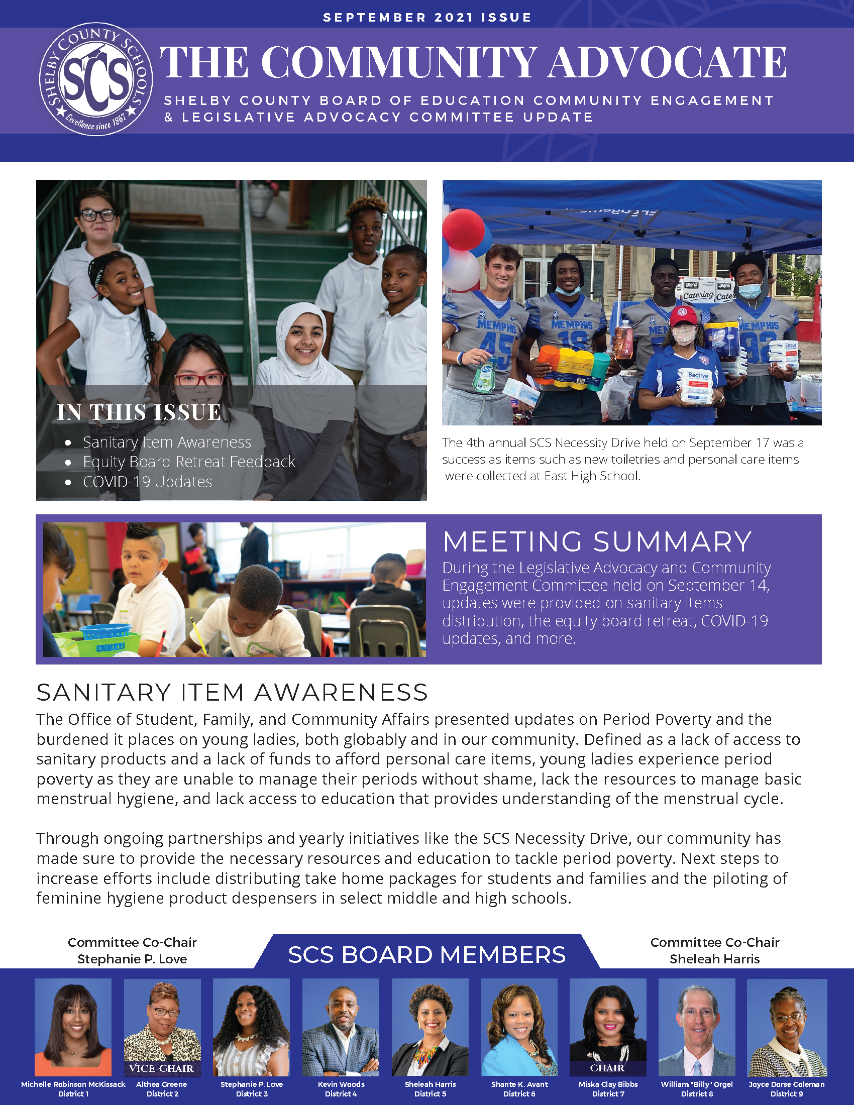 The Community Advocate (Community Engagement _ Legislative Advocacy Newsletter) September 2021